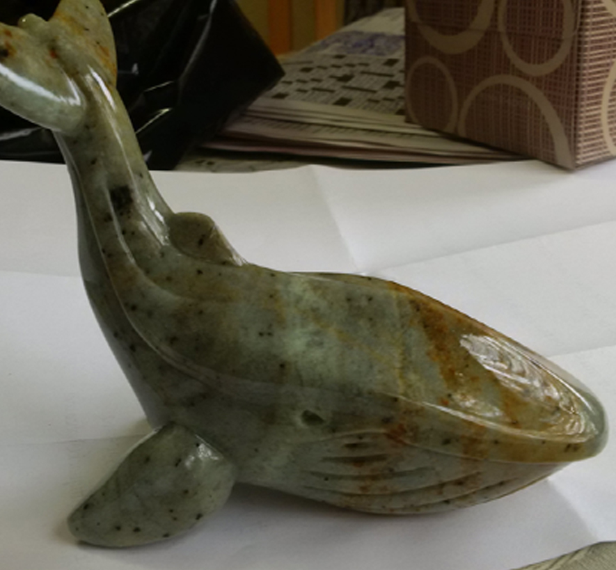 Whale sculpture